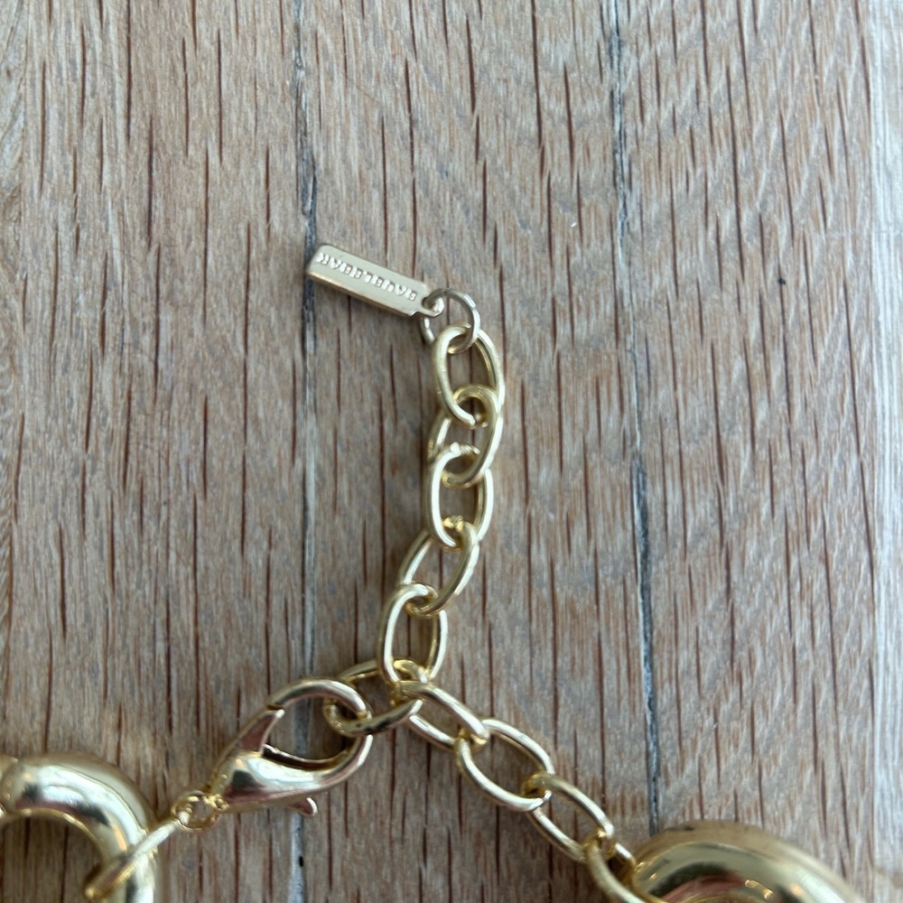 Baublebar Chunky Gold Chain Link Necklace - Picture 3 of 4
